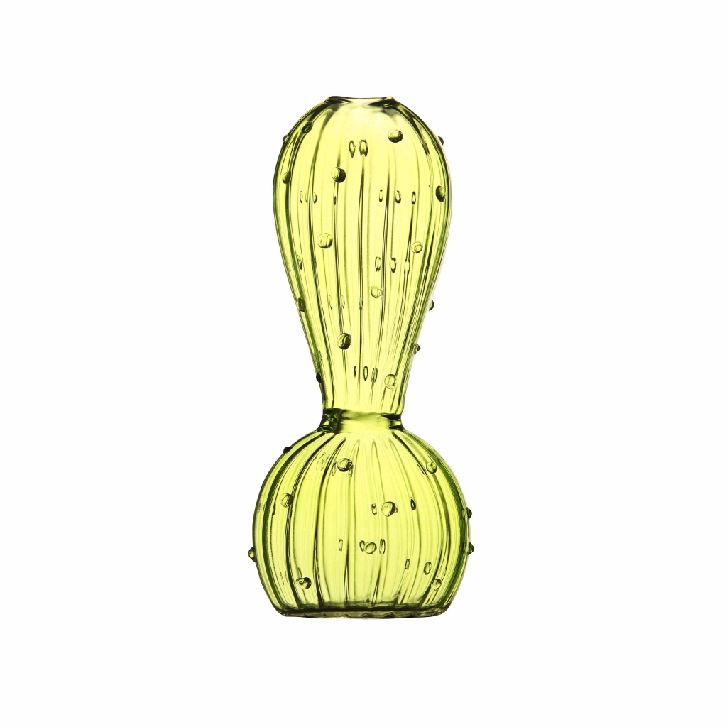 Cactus vase apple green