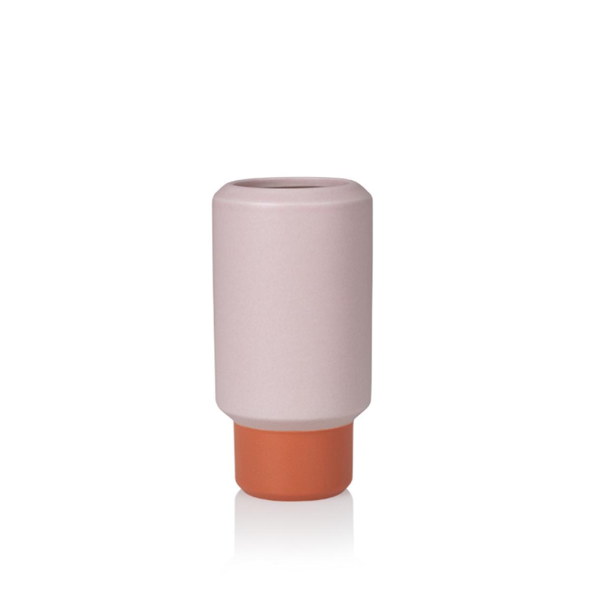 Fumario vase pink orange 16,5 cm