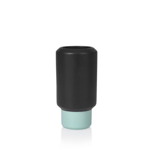 Fumario vase black mint 16,5 cm