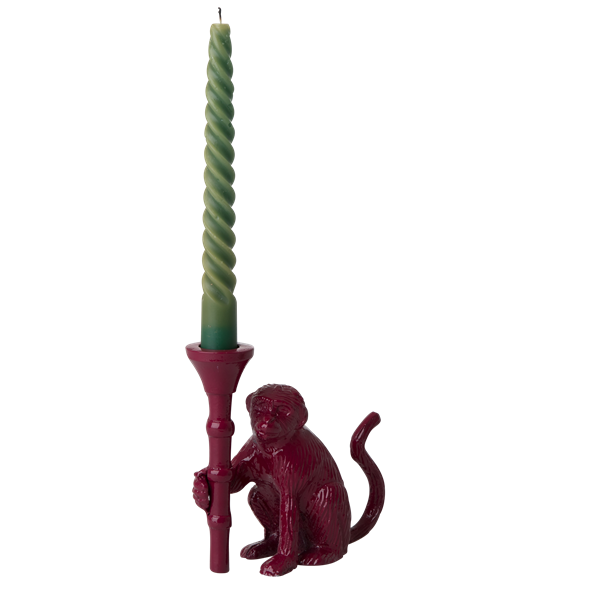 Monkey metal candle holder bordeaux