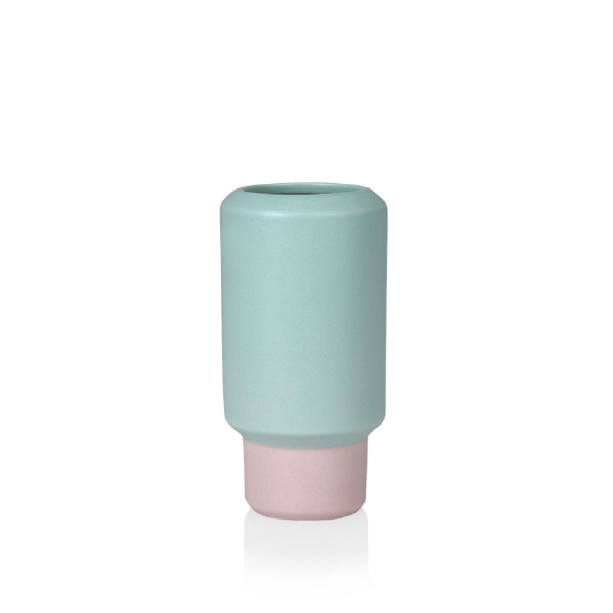 Fumario vase mint pink 16,5 cm