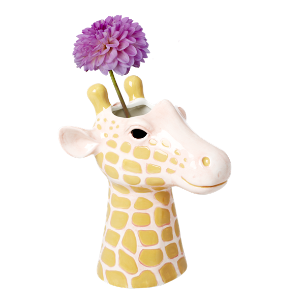 Ceramic vase giraffe head large