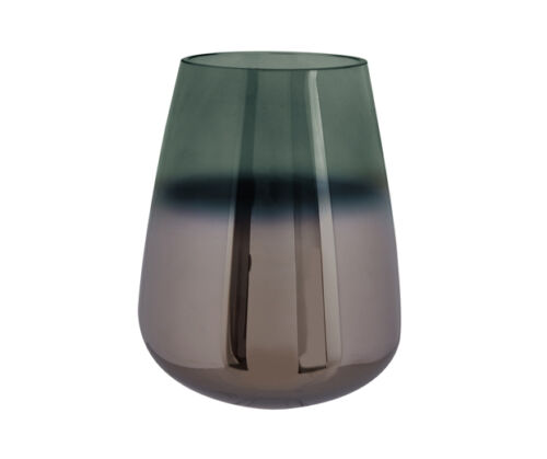 Vase oiled glass green large