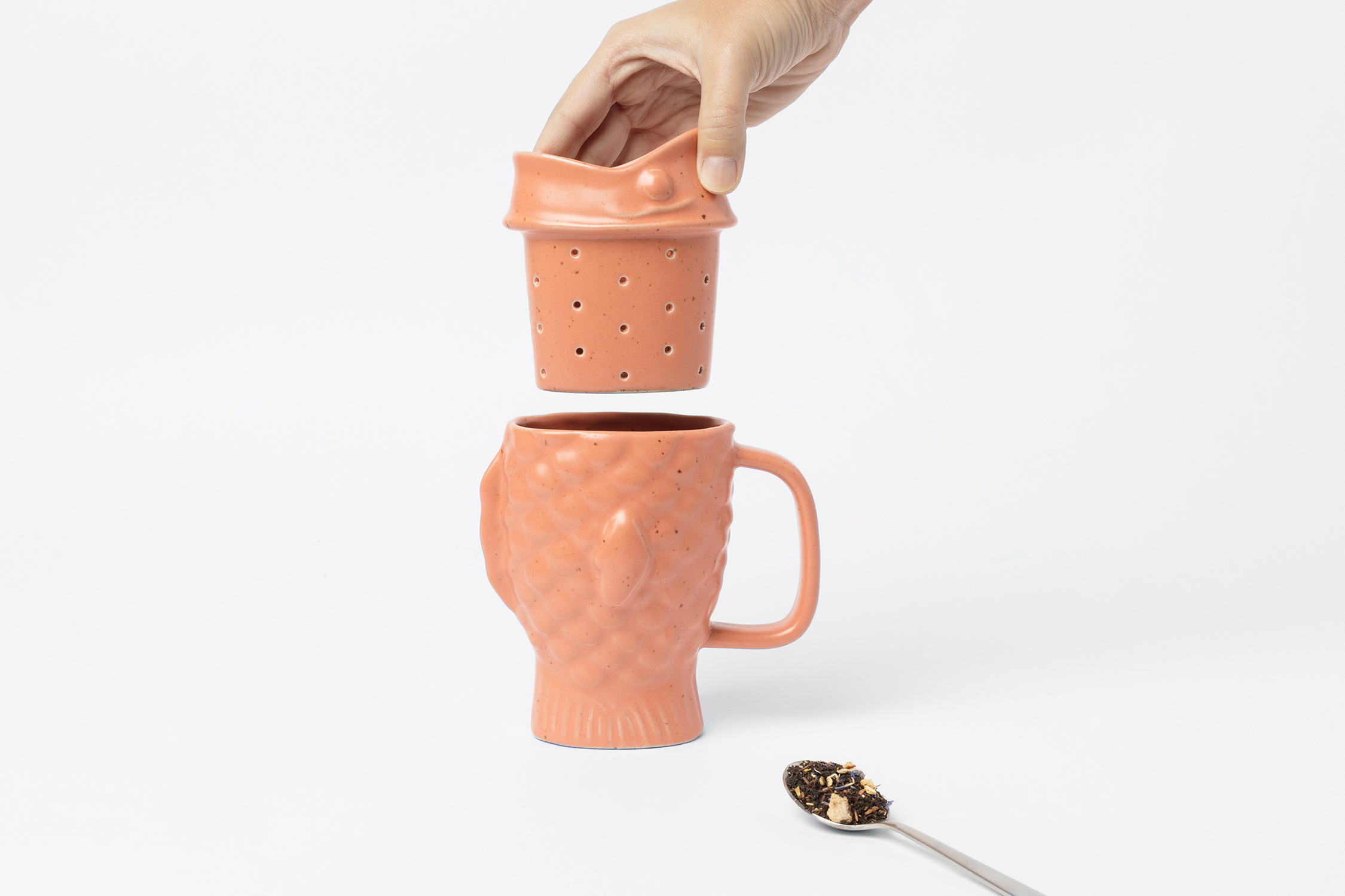 Taiyaki tea mug infuser melon