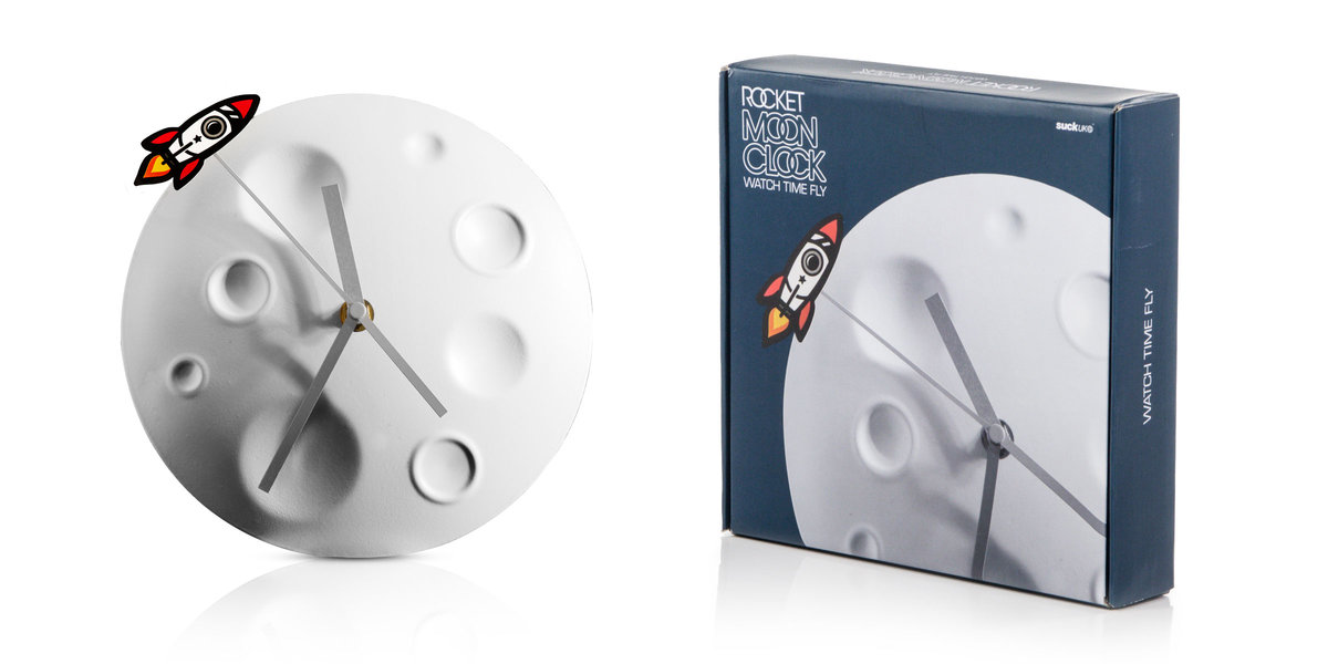 Rocket moon clock