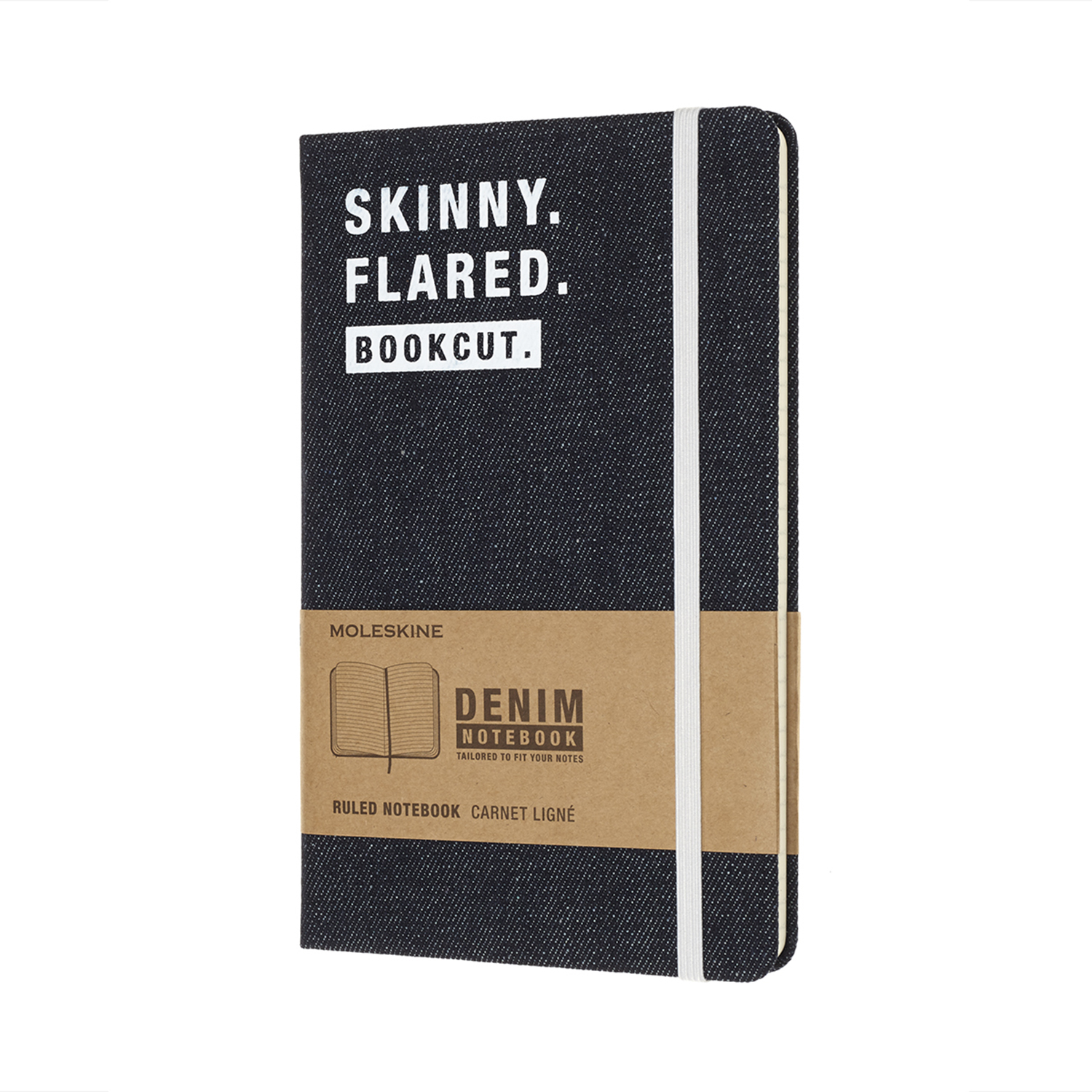 Limited edtion denim skinny large ruled notebook