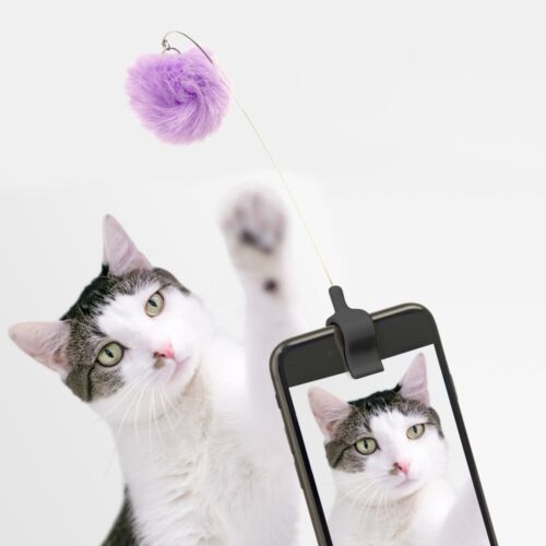 Kitty phone clip roze