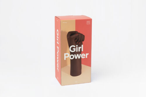 Girl power small vase black