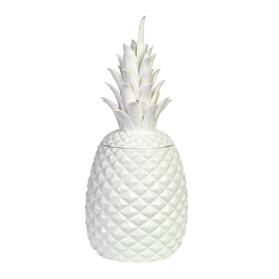 Pineapple jar white