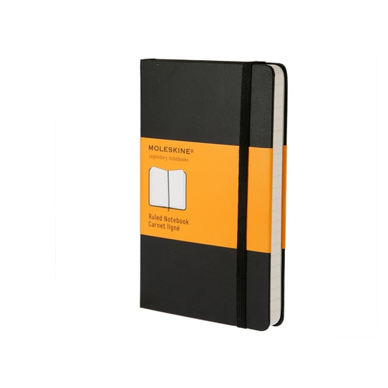 Moleskine - pocket - ruled notebook - black