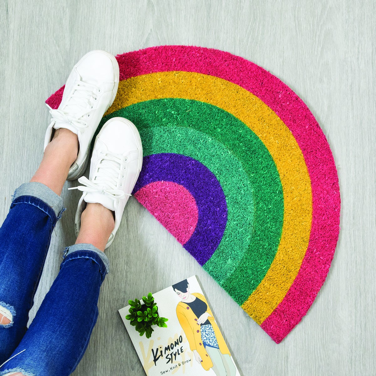 Doormat rainbow