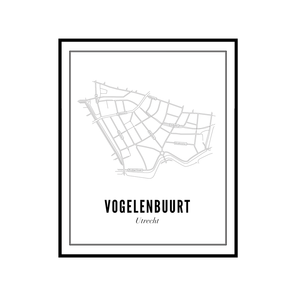 Utrecht Vogelenbuurt ansichtkaart