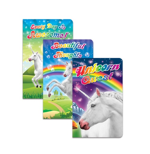 Notebooks unicorn set van 3