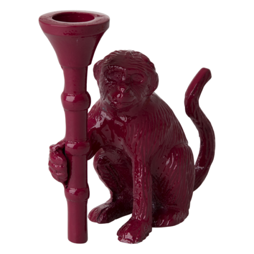 Monkey metal candle holder bordeaux