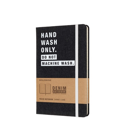 Limited edition denim notebook ruled large hand wash