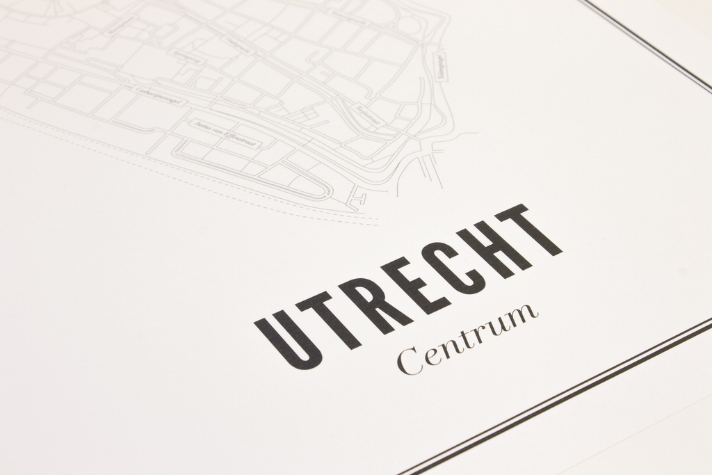 Utrecht centrum 50x70 cm