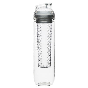 Bottle with fruit piston clear