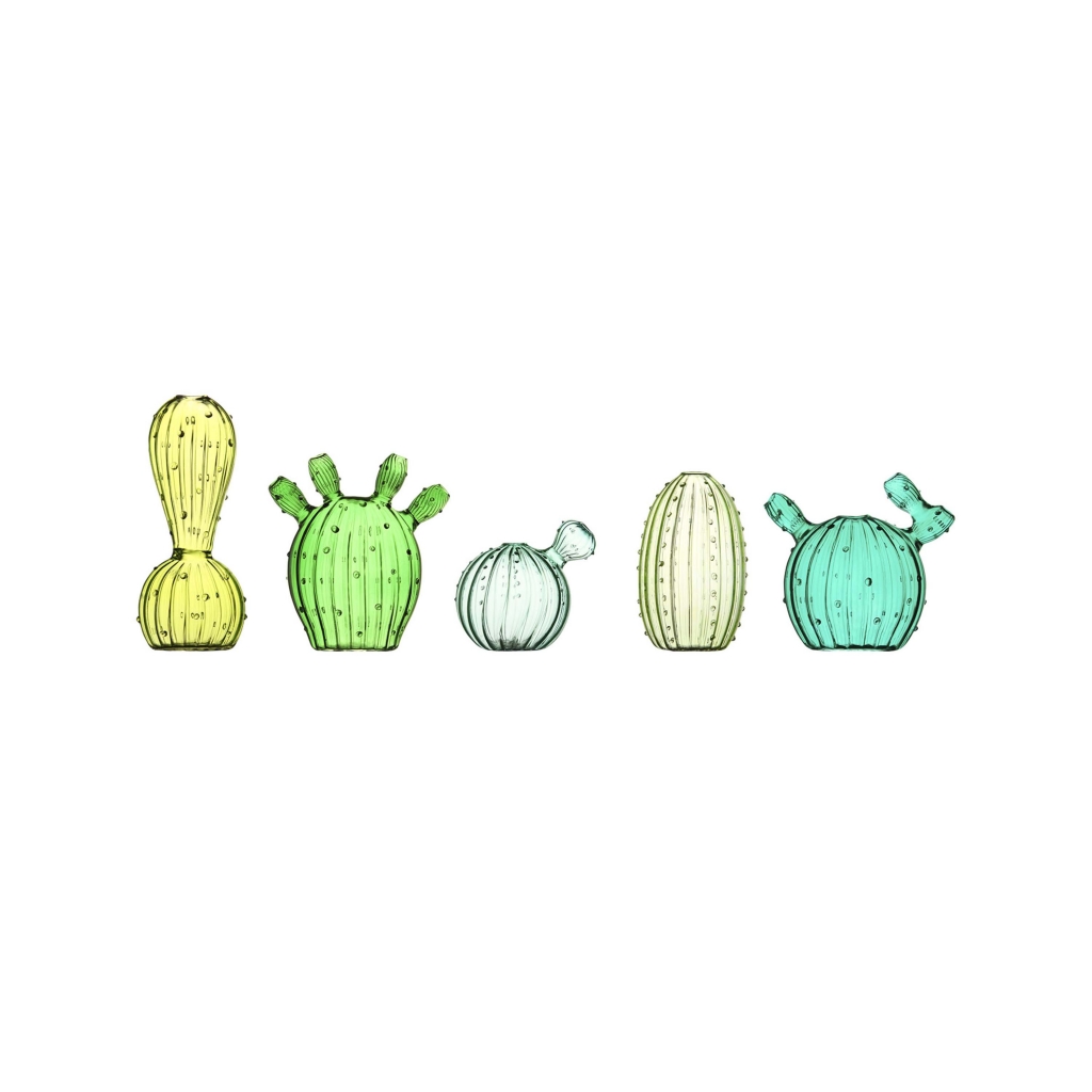 Cactus vase apple green