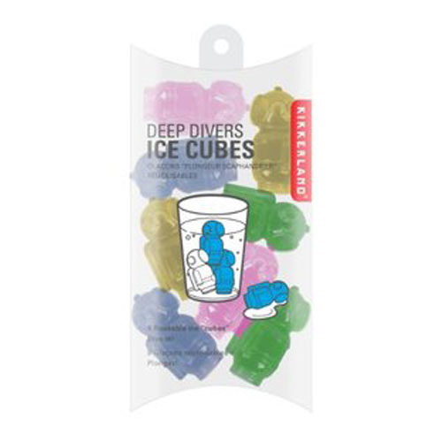 Reusable ice cube divers