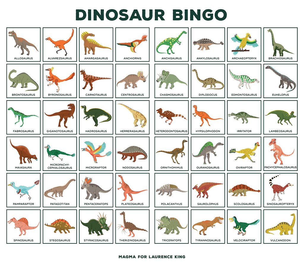 Dino bingo