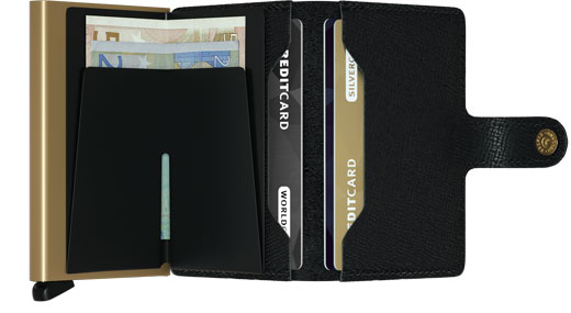 Mini wallet crisple black gold
