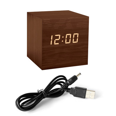 Alarm clock kubo brown
