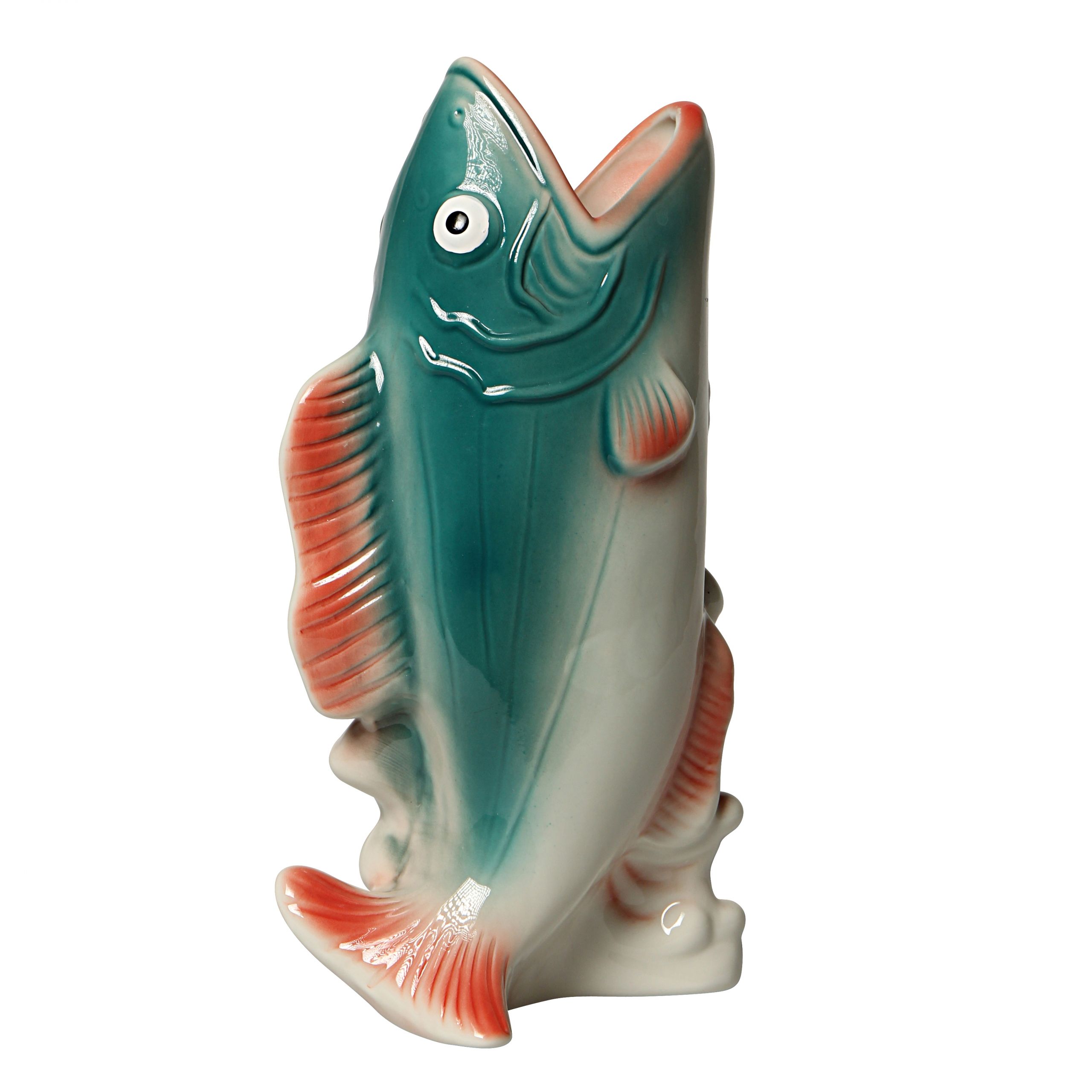 Vase fish ceramic