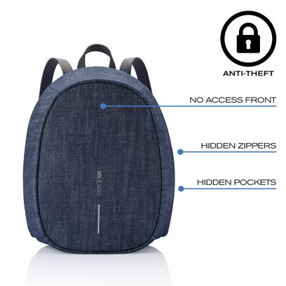 Bobby elle anti-theft backpack blauw