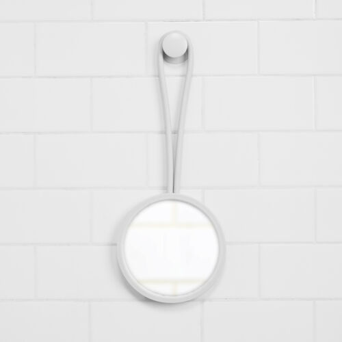 Flex shower mirror white