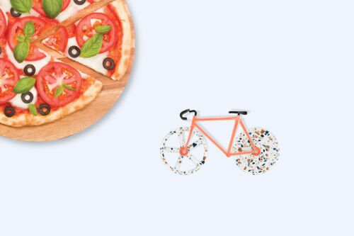 Fixie pizzasnijder terrazzo