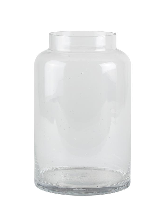 Vase glass clear medium