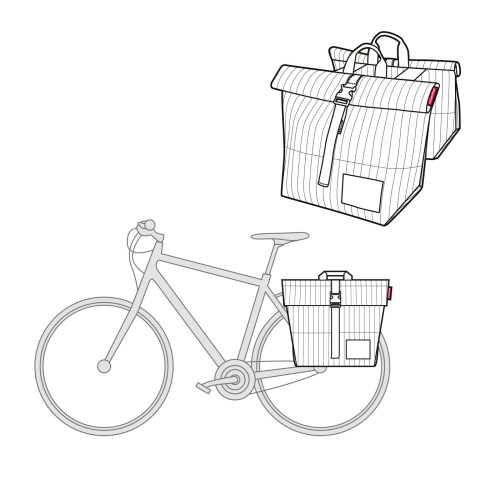 Urban twin bike bag Copenhagen