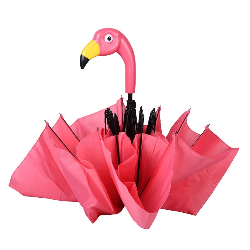Opvouwbare paraplu flamingo