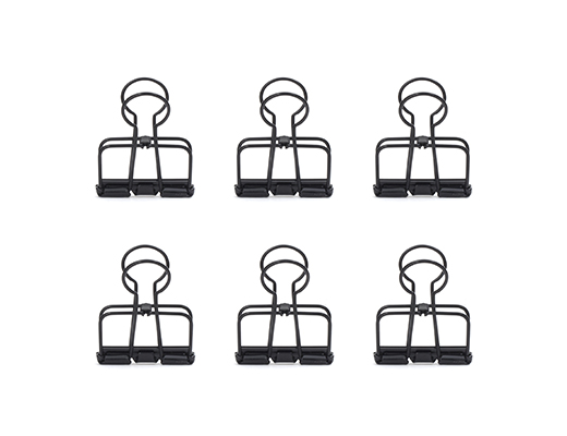 Wire clips set of 6 black