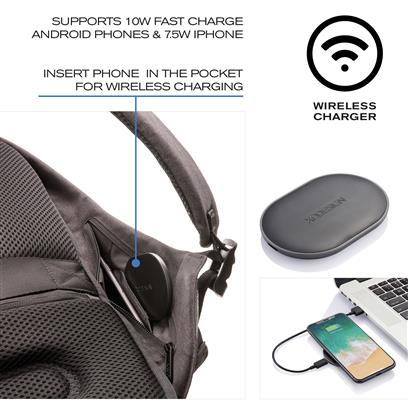 Bobby tech anti-theft backpack solar black