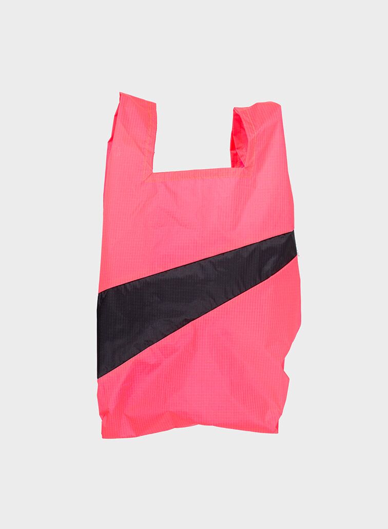 Shoppingbag 2005 fluo pink & black S