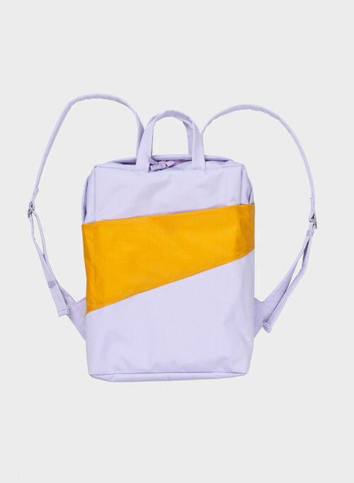 The new Backpack lavender & moutarde