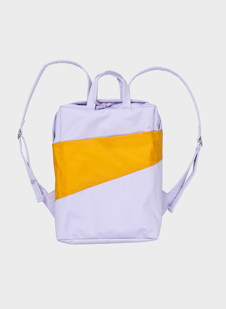 The new Backpack lavender & moutarde