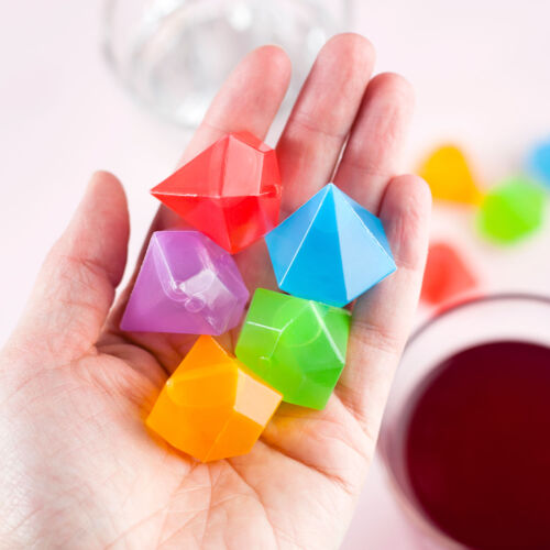 Reusable ice cubes diamonds