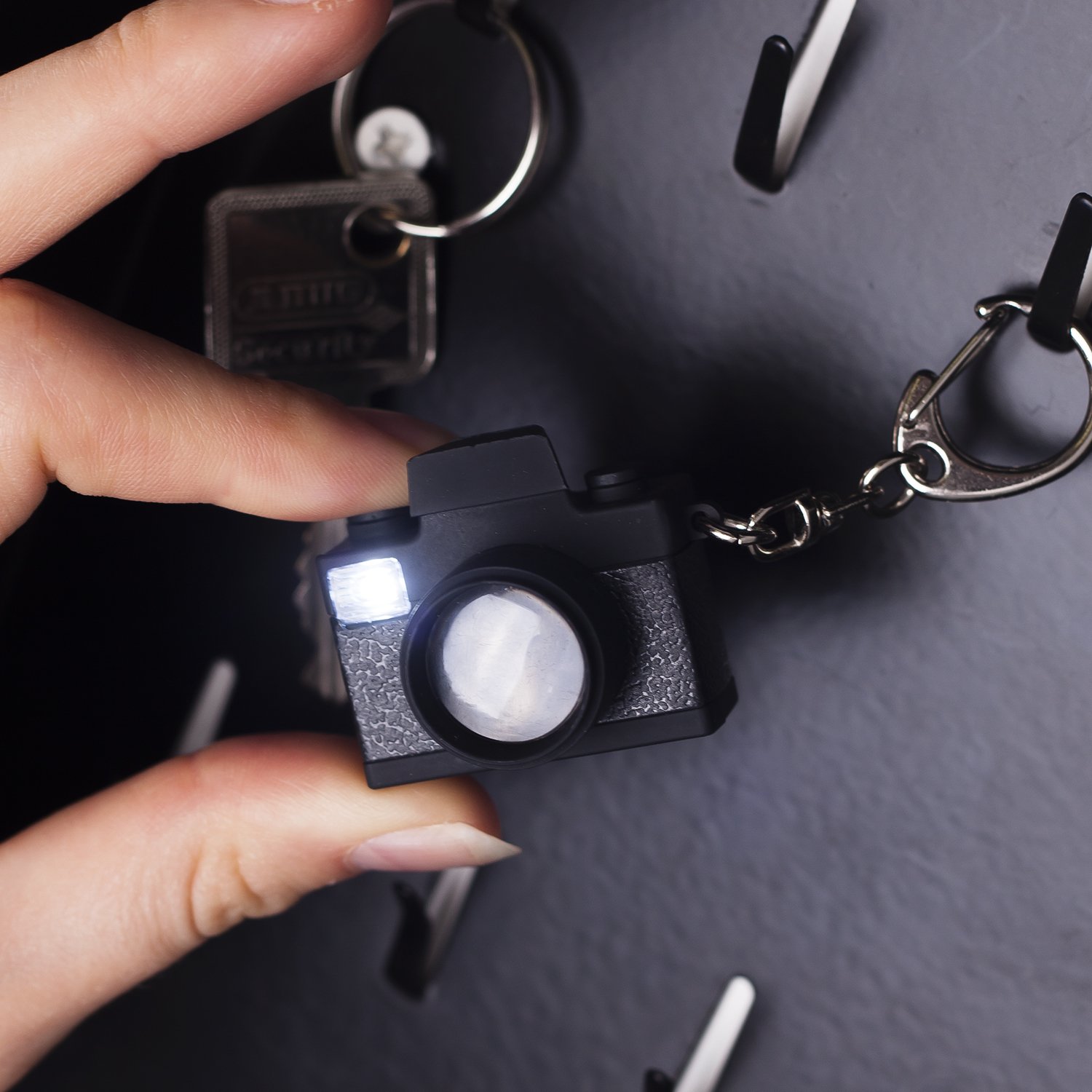 Camera led keychain