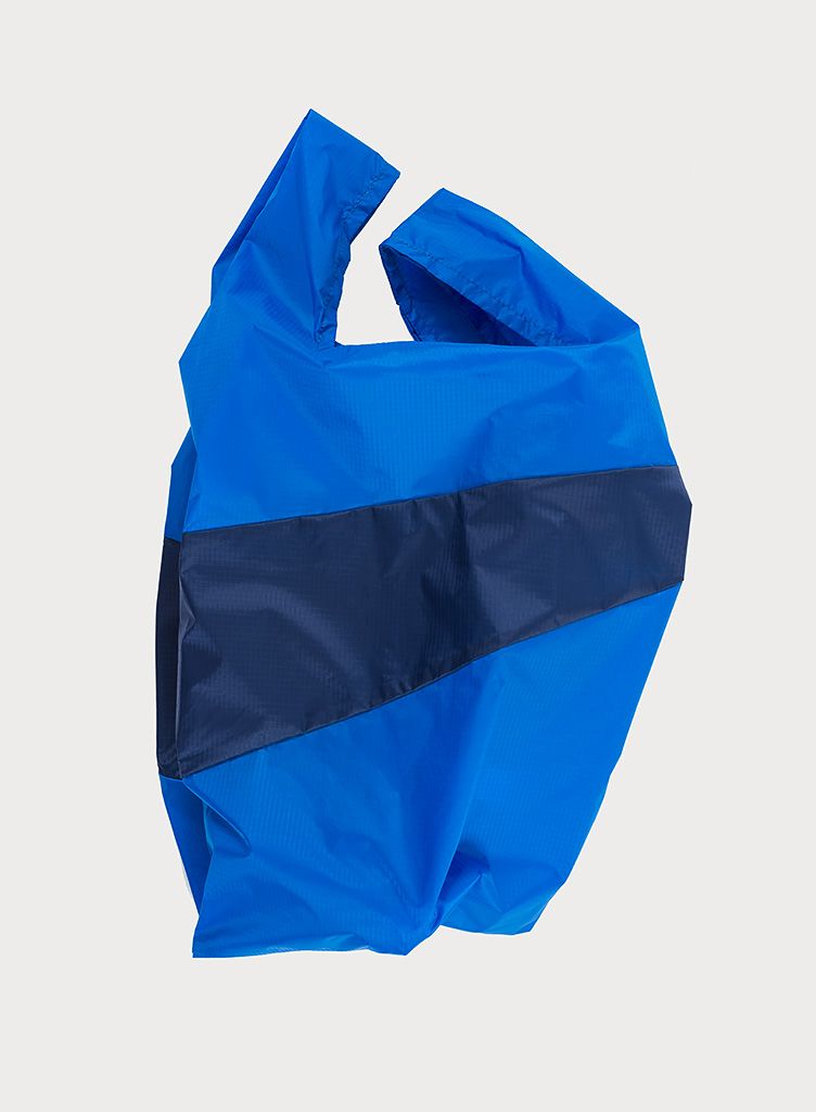 Shoppingbag blue & navy L