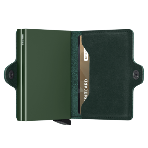 Twin wallet original green