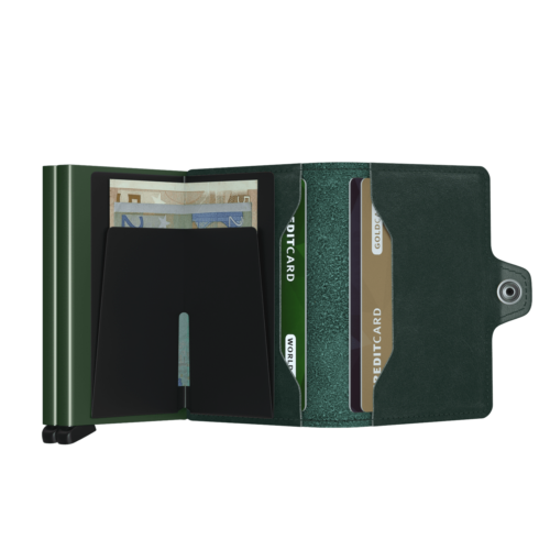 Twin wallet original green