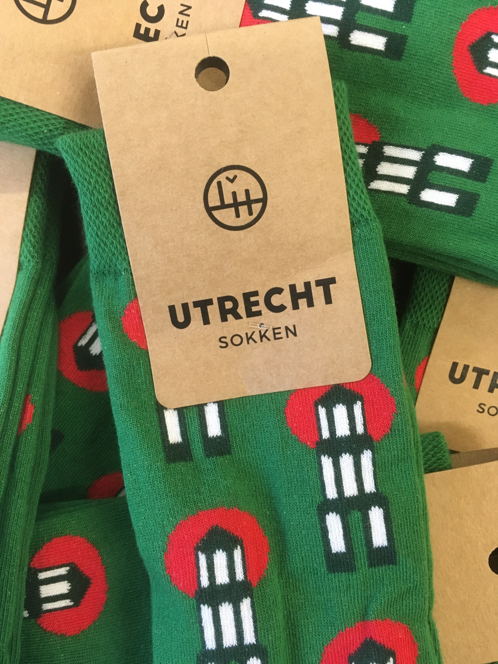 Utrechtse kerstsokken groen 39-42