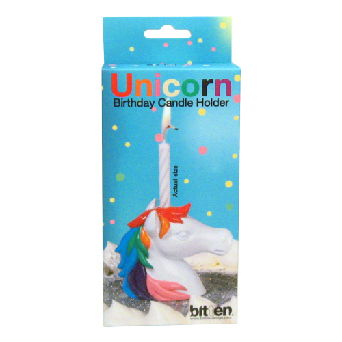 Unicorn candle holder multi colour
