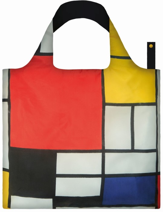 Loqi tote museum col. composition with red yellow blue and black