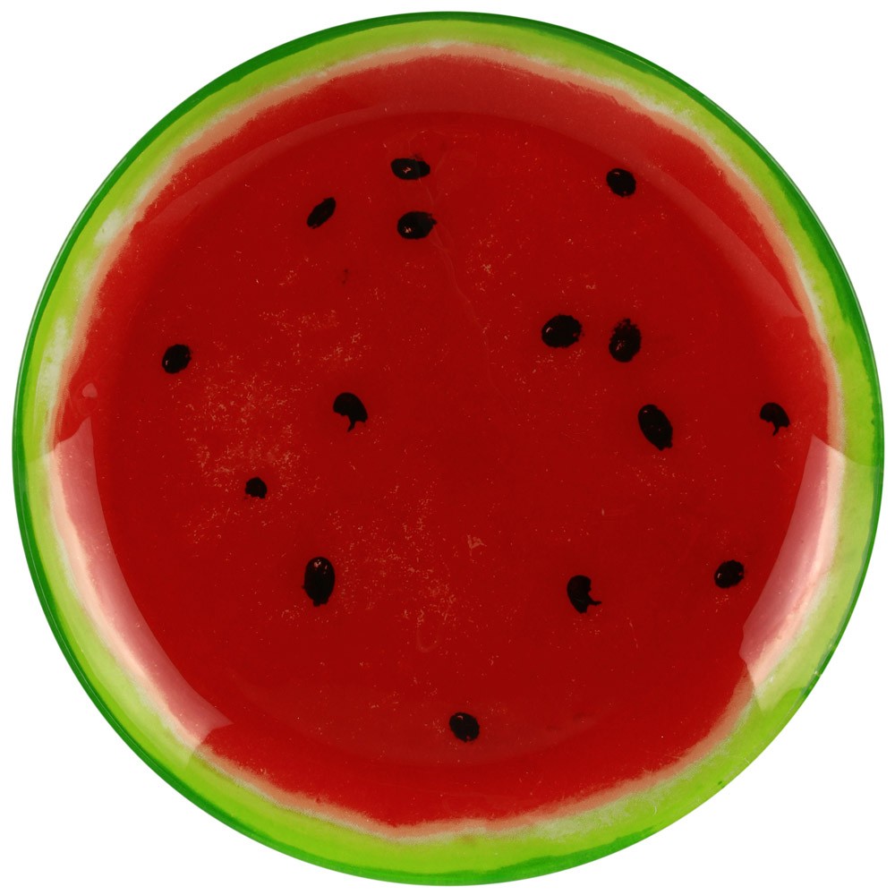 Bord glas watermeloen