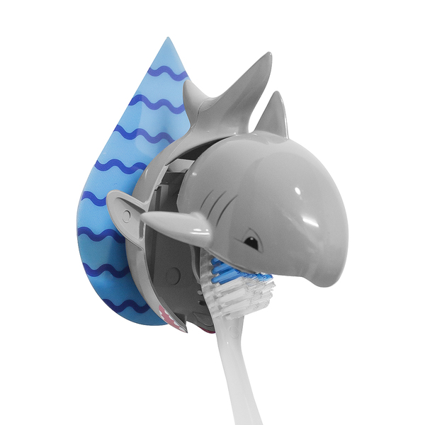 Toothbrush holder shark gray