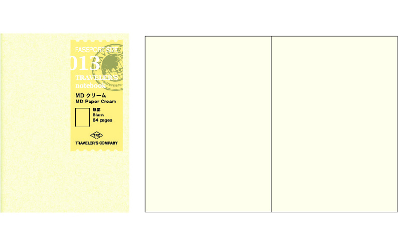 Midori refill passport size 013 paper cream