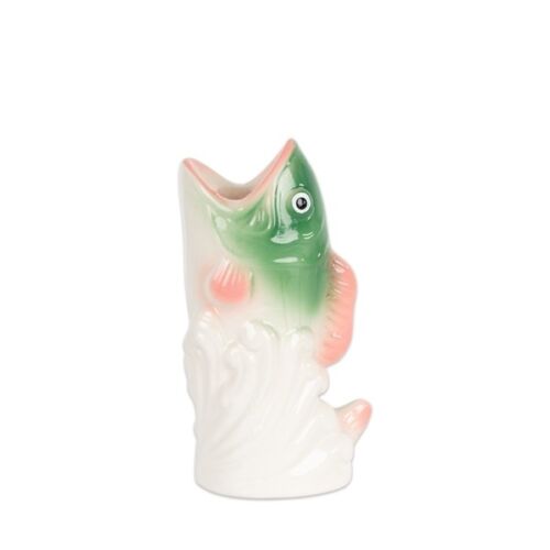 Candle holder fish green